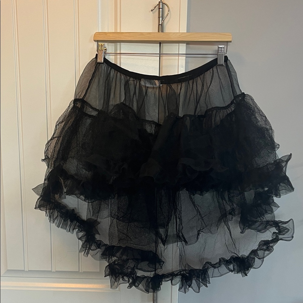 Eye Candy Elegant Black Tulle Petti Skirt SM